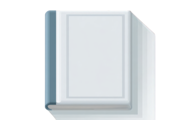 Blank White Book Illustration