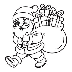 Cute Cartoon Coloring Pages for Kids &ndash; Black and White Line Art Illustration