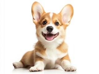 Happy corgi puppy