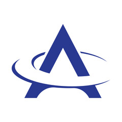 Attractive letter a logo illustration