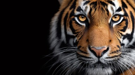 Obraz premium Close up portrait of a tiger showing its power and beauty