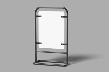 Vertical Standee Mockup for Showcasing Your Design to Clients