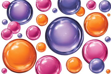Colorful Abstract Bubble Background