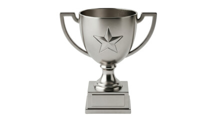 Isolated trophy cup, award for championship, victory, and competitive sporting win