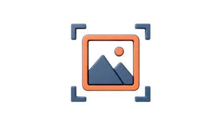 Isolated photo album icon graphic, vector illustration for image upload or display content