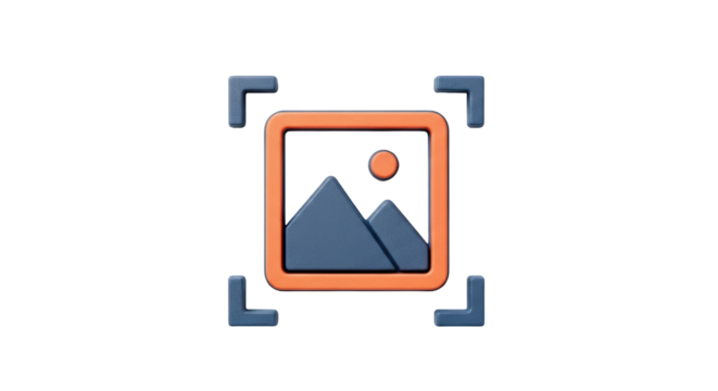 Isolated photo album icon graphic, vector illustration for image upload or display content