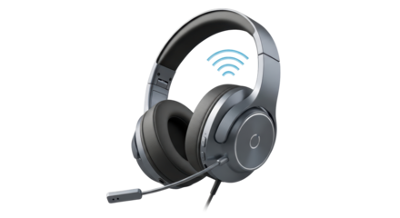 Isolated over-ear headset for gaming, chatting, listening to music, video and audio calls