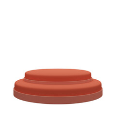 3d single podium for product display pink
