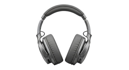 Isolated overhead headphones ready for listening to music for digital enjoyment