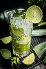 The Classic Moscow Mule Cocktail Refreshing summer drink mojito cocktail.