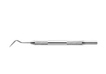 Dental probe isolated on transparent background, a crucial tool for dentists to examine teeth and gums, aiding in early detection of oral health issues