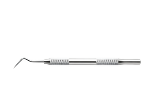 Dental probe isolated on transparent background, a crucial tool for dentists to examine teeth and gums, aiding in early detection of oral health issues