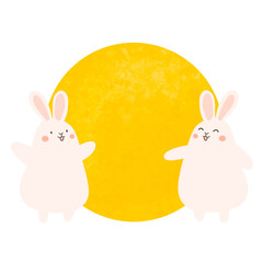 달 토끼 보름달 소원빌기