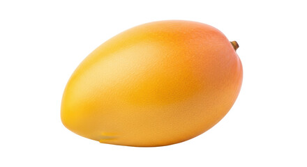 Isolated fresh ripe mango fruit for tropical food advertising. Healthy eating concept.