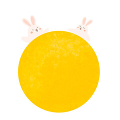 달 토끼 보름달 소원빌기