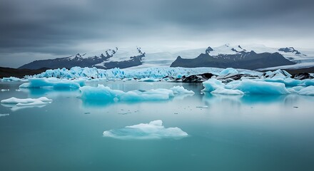 Glacial Serenity: Iceland's Azure Embrace