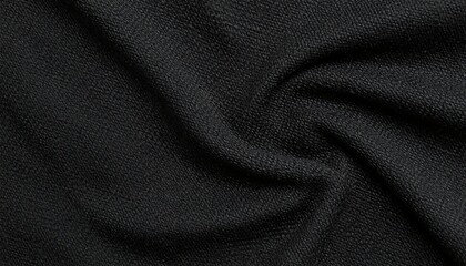 Black fabric texture