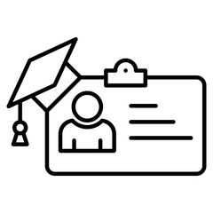 Fototapeta premium Intern line icon