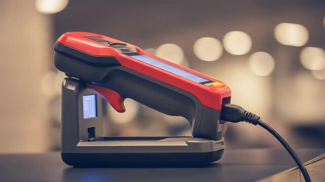 Bokeh Business & Technology Cordless Electric Screwdriver in Action on a Workbench