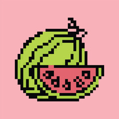 Pixel art vector themed summer with beach, sun, and fun activities elements.Pixel art vector themed summer with beach, sun, and fun activities elements.