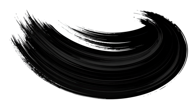 Abstract swirled dark brushstroke