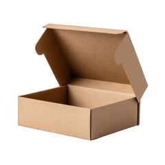 Open cardboard box, light brown (1)