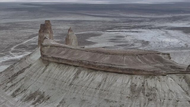 Western Kazakhstan, Mangistau. Ustyurt Plateau. Chalk Mountains of Boszhira.