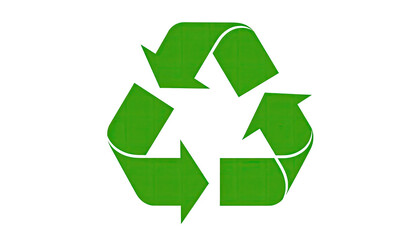 Obraz premium Green recycling symbol on black background (8)