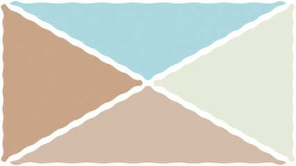 triangle blue brown pastel color palette background vector design