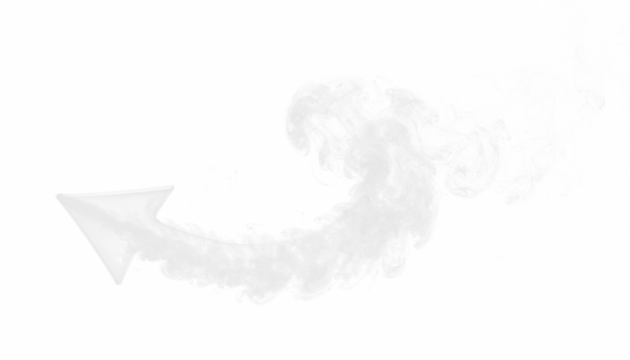 PNG smoke curling into a soft spiral arrow, symbolizing flow, movement, and continuity. Ideal for creative designs, digital overlays, abstract art, and futuristic navigation graphics - Powered by Adobe