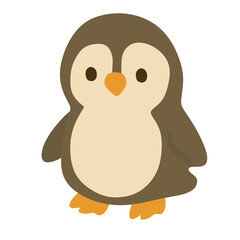 Cute Baby Penguin Cartoon Vector Illustration