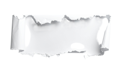 Ripped paper in the shape of the United States