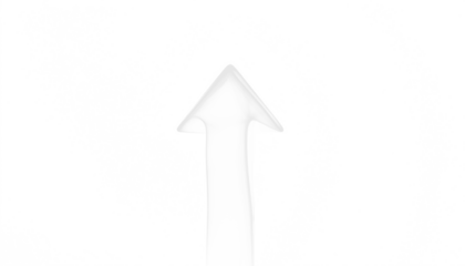 PNG white smoke arrow fading gradually at the edges, ideal for soft overlays, digital graphics, abstract designs, motion effects, and creative modern visual projects