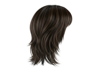 A detailed digital illustration showcases a voluminous, wavy hairstyle with a side-swept, layered cut.