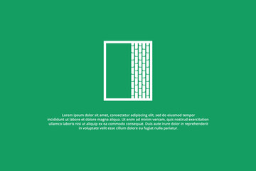 modern bamboo window logo design