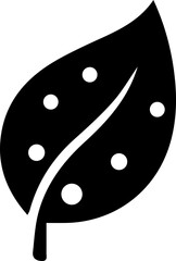 Minimalist Leaf Icon – Eco Nature and Botanical Symbol