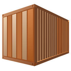 wooden shipping container
