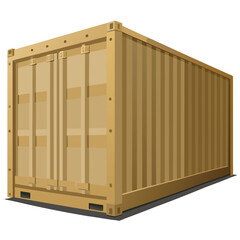 wooden shipping container