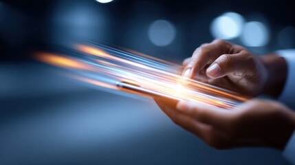 Fast communication highlights speed and efficiency, using digital messaging to transmit information quickly and minimize misunderstandings.
