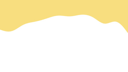 Abstract yellow and white background featuring a smooth, organic wavy shape, ideal for modern design, banners, or text overlays. Clean and vibrant.