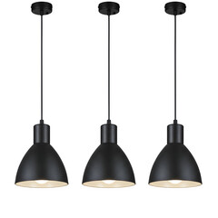 Set of minimalist hanging lamps, Front view of modern minimalist pendant hanging lamp for home interior decoration elements, isolated on white or transparent background, PNG format.