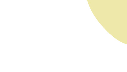 Minimalist background featuring a clean white surface with a soft, curved pastel yellow accent. Ideal for design, presentations, or branding.