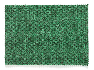 natural fabric swatch samples isolated on white