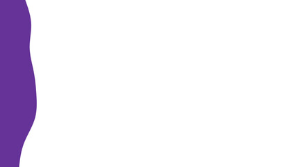 Abstract purple wavy stripe on a clean white background, ideal for modern design projects, presentations, websites, or branding elements. Minimalist graphic.