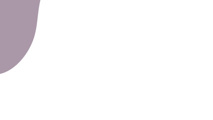 Fototapeta premium Clean, contemporary white background with a subtle, curved purple-grey design in the top left, perfect for presentations or web layouts.