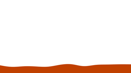 Minimalist white background with a wavy brown border. A clean, modern canvas suitable for text, presentations, digital marketing, or product display.