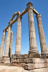 Fototapeta premium Ancient Roman temple ruins of Augustobriga. Caceres, Extremadura. Spain