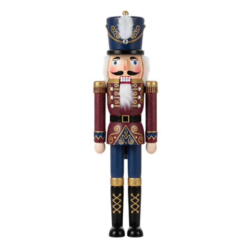 Ornate vintage nutcracker in a soldier uniform