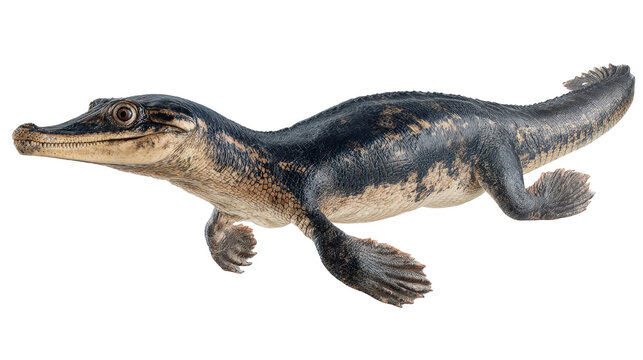 Nothosaurus marine reptileTransparent background, PNG file