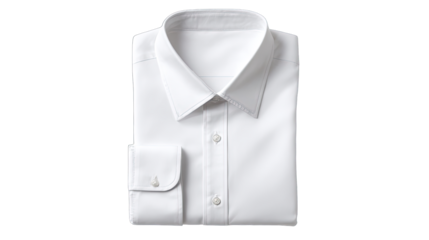 Folded white dress shirt (3)